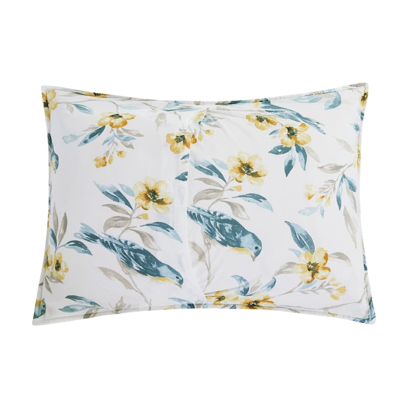 Calix Bluebird Cotton Quilt Set - Reversible and Machine Washable