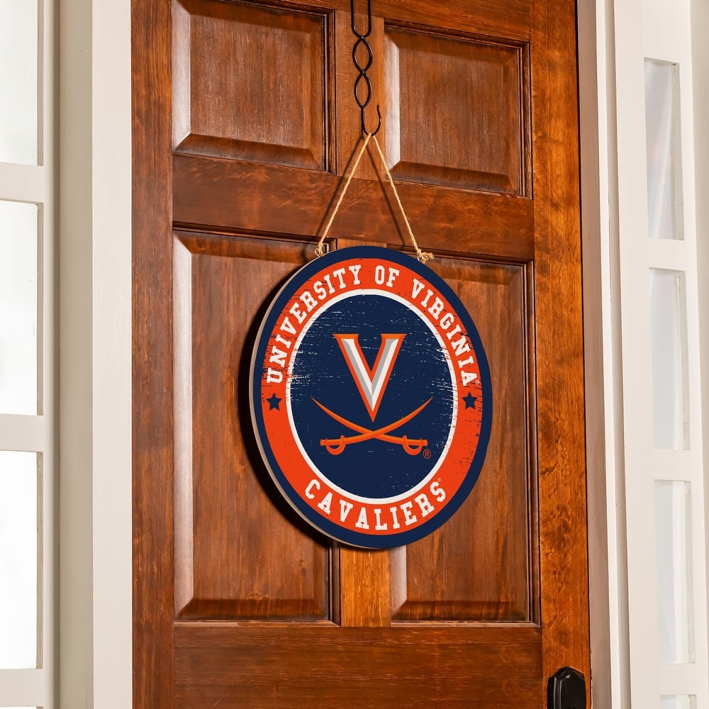 University of Virginia Wooden Door Decor Wall Sign - Multi-Color