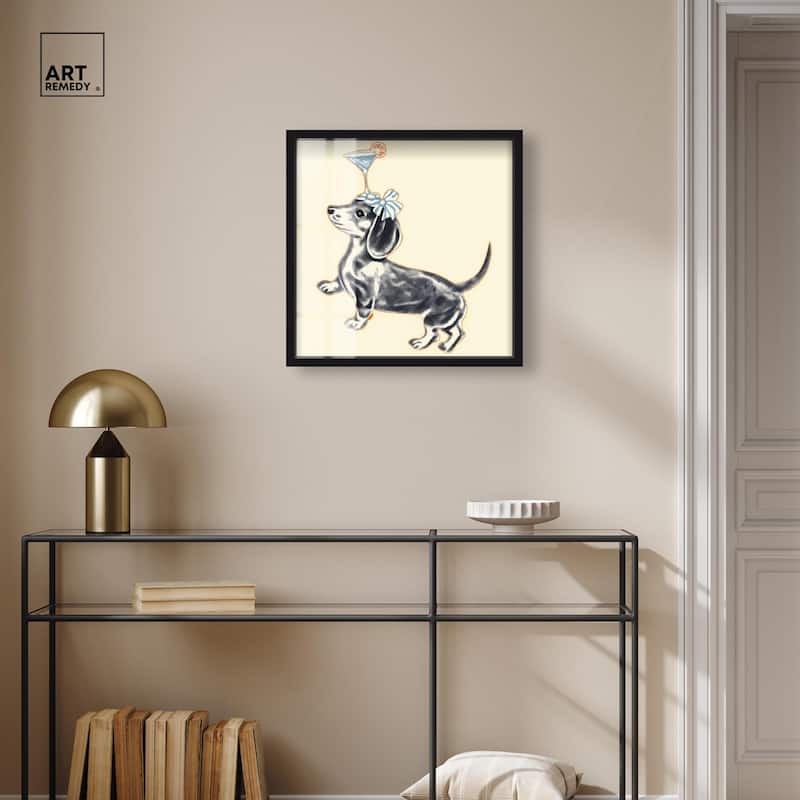 Martini Pup I Shadowbox by Art Remedy