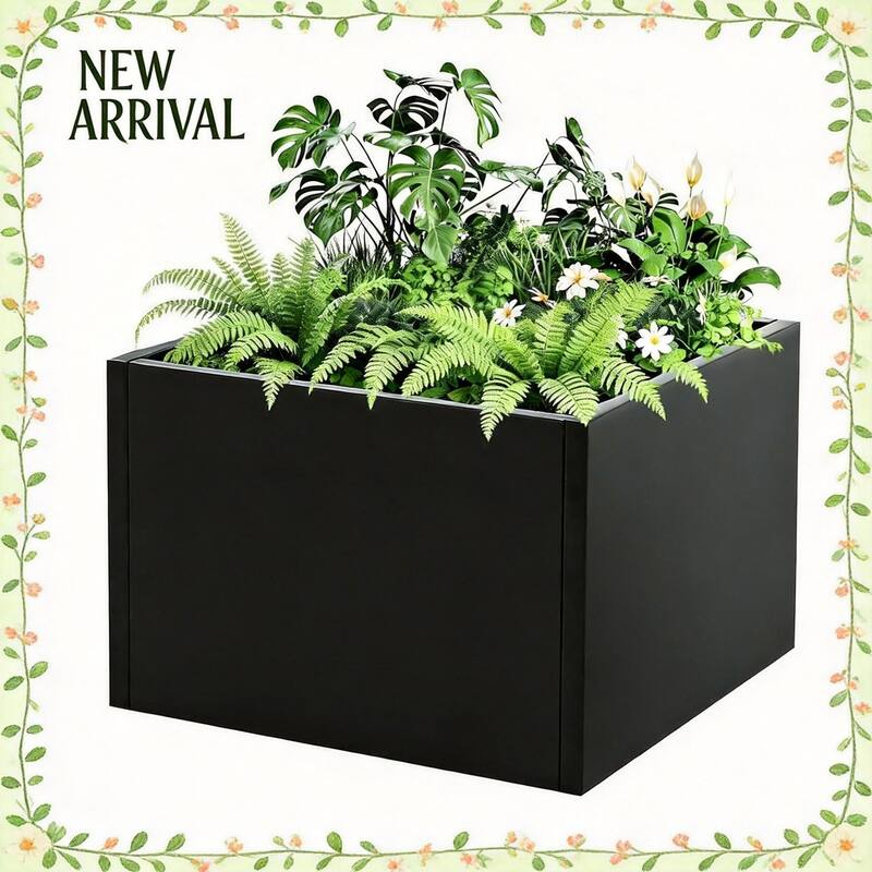 178cm x 52cm x 30cm Extra Long Heavy Duty Steel Raised Garden Bed Planter Box Bottomless Design - No bottom - No bottom