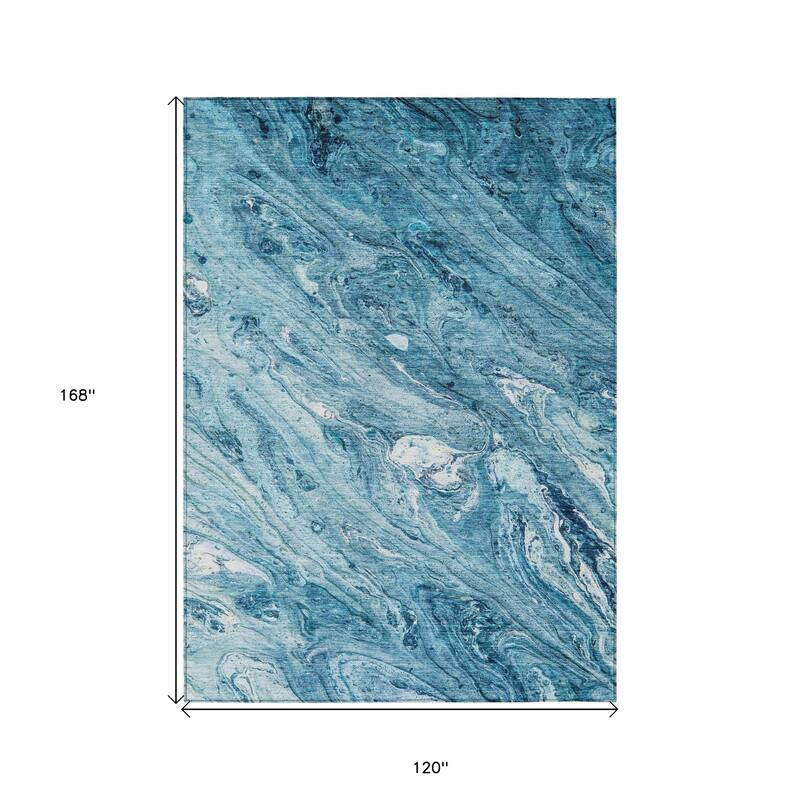 HomeRoots Abstract Transitional Rectangle Outdoor Rug