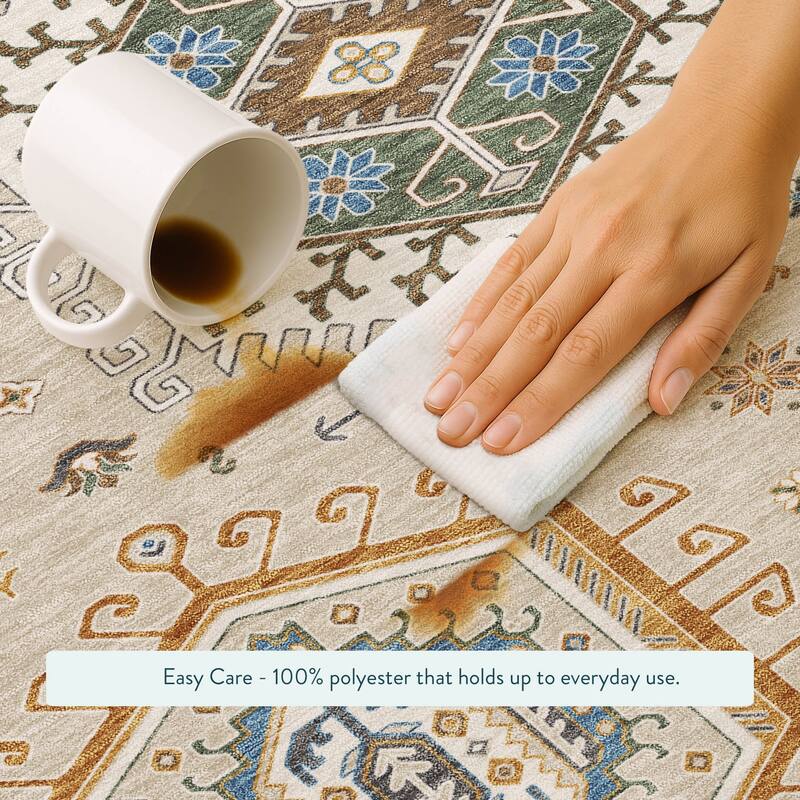 Machine Washable Indoor/ Outdoor Global Akron Chantille Rug