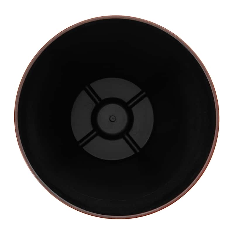 Glitzhome 23.5"H Set of 2 Oversized Gradient Blue Green Red Planter Tall Plastic Flower Pot