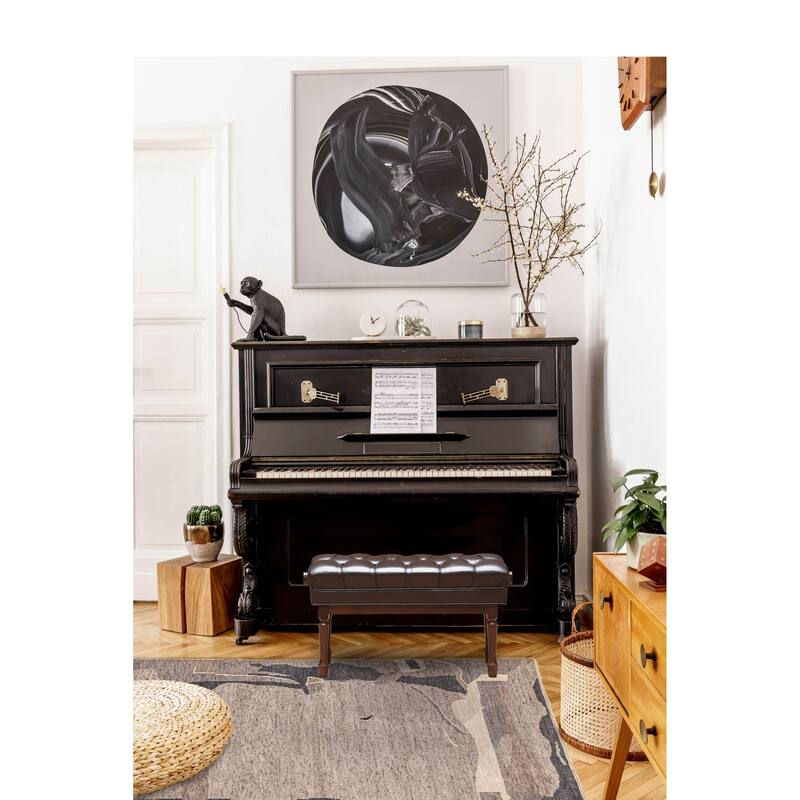 ECARPETGALLERY Hand-knotted Tangier Light Grey Wool Rug - 5'1 x 7'11