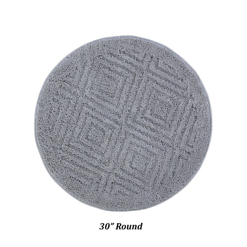 Better Trends Bath Rug 100% Cotton Tufted Soft & Plush Water Absorbent Bathroom Rugs for Shower, Sink Bath Mats Trier Collection