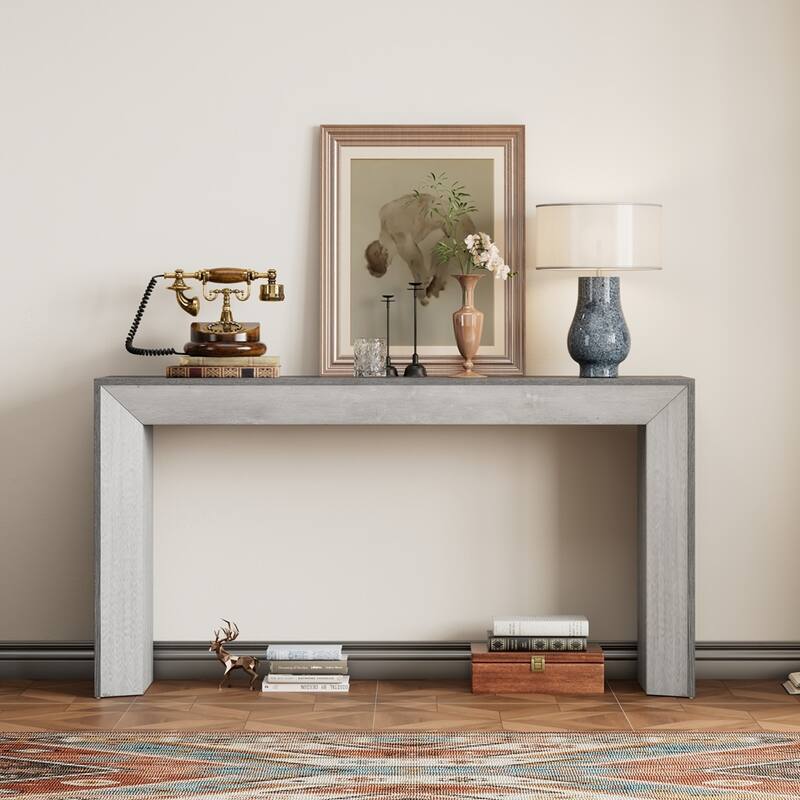 Fireplace Design and Elegant Console Table