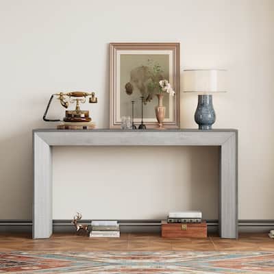Fireplace Design and Elegant Console Table
