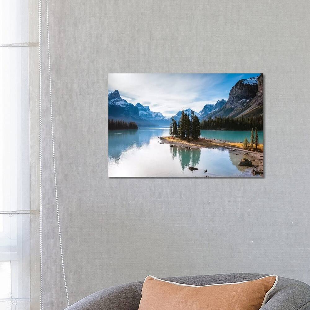 iCanvas "Iconic Spirit Island On Maligne Lake" by Matteo Colombo Canvas Print