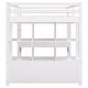 preview thumbnail 42 of 40, Space-Saving Loft Bed with Storage Stairs and Desk, Wooden Loft Bedframe w/Storage Shelves & 2 Drawers for Kids Teens Boys Girls