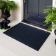 preview thumbnail 10 of 17, Mohawk Home Waffle Grid Impression Indoor/Outdoor Recycled Rubber All Weather Utility Doormat