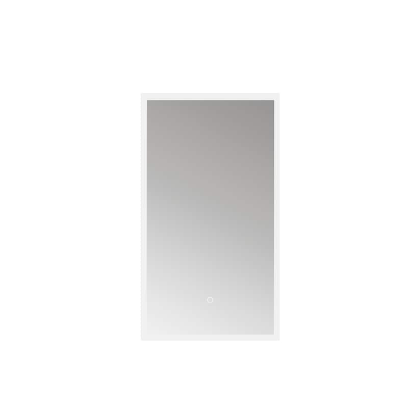 18'' Rectangle LED Lighted Accent Bathroom/Vanity Wall Mirror - 18
