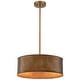 preview thumbnail 11 of 10, Artisan Antique Bronze Metal Drum Chandelier