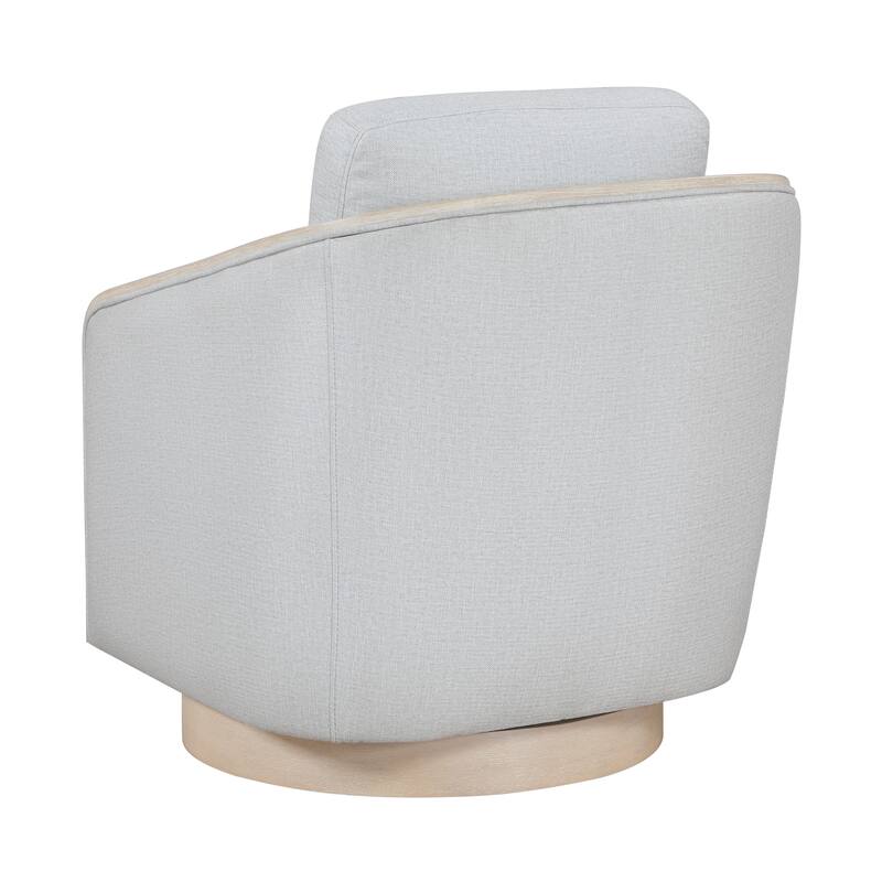 Fremont & Park Pond 29" Textured Swivel Chair - 360-Degree Metal Swivel Base