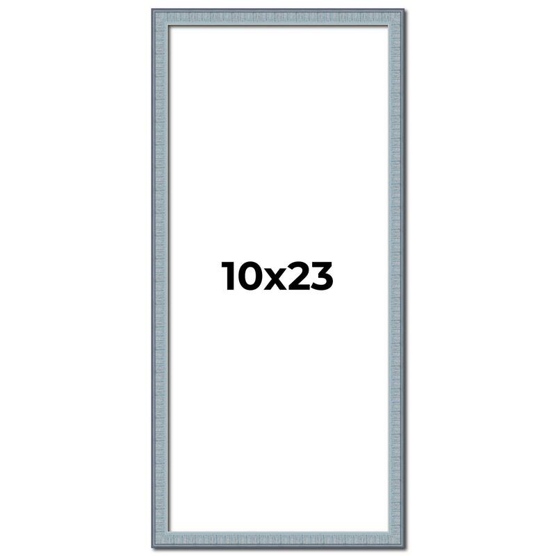 10x23 Frame Rustic Sky Blue Solid Wood Picture Frame | 0.75 Inch