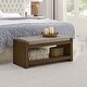 preview thumbnail 15 of 23, 40"Accent Bench with Lower Shelf Shoe Rack, Padded Seating Bench, Modern Compact Bed End Bench with Storage, Removable Cushion