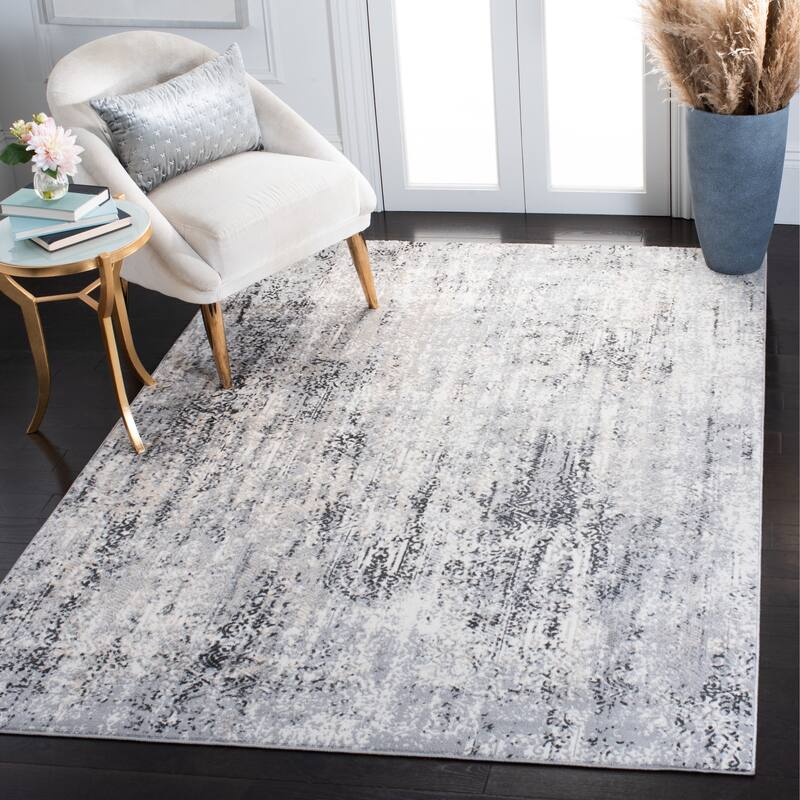 SAFAVIEH Lagoon Alheid Modern Abstract Rug - 5'3" x 7'6" - Ivory/Grey
