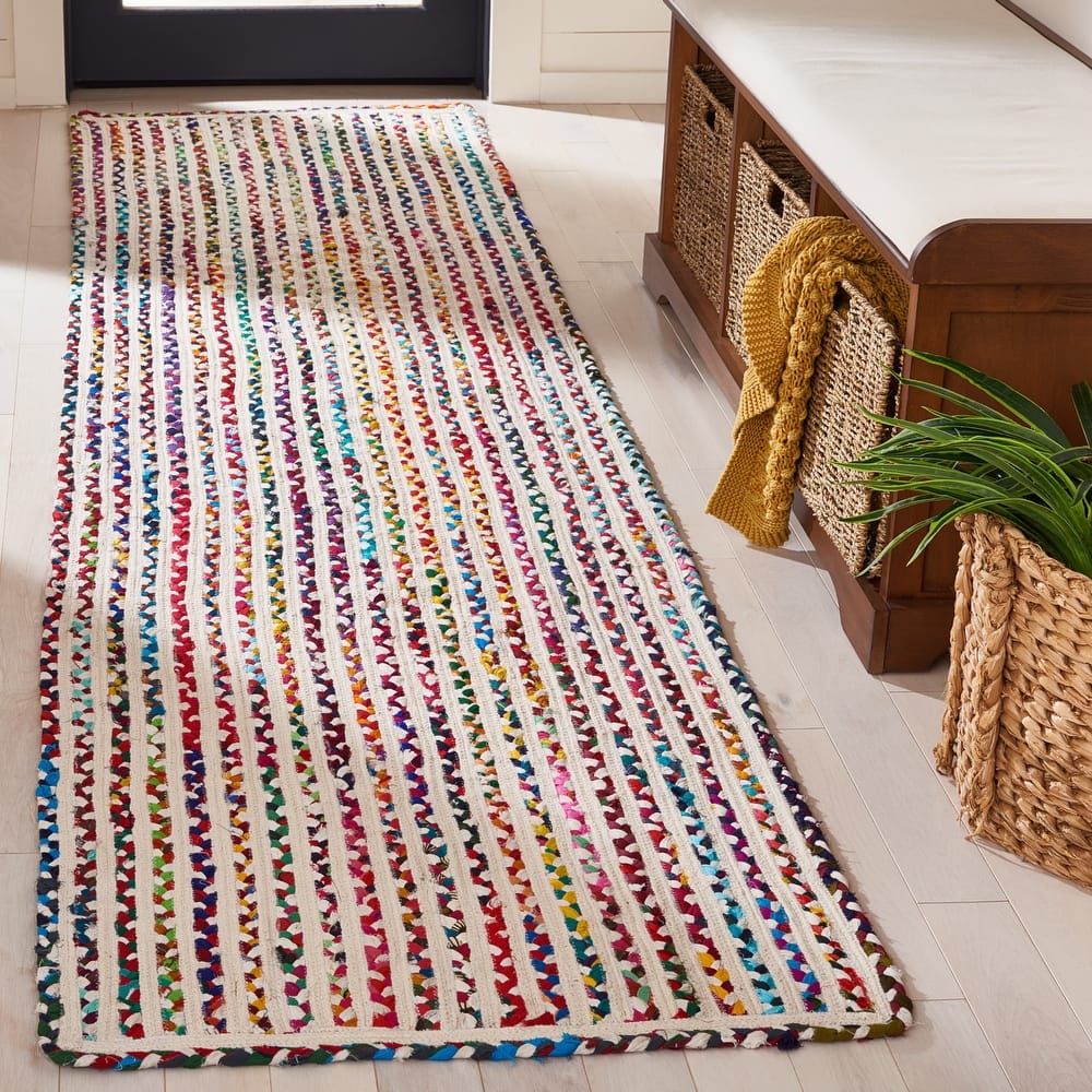 SAFAVIEH Handmade Braided Yelva Boho Cotton Rug