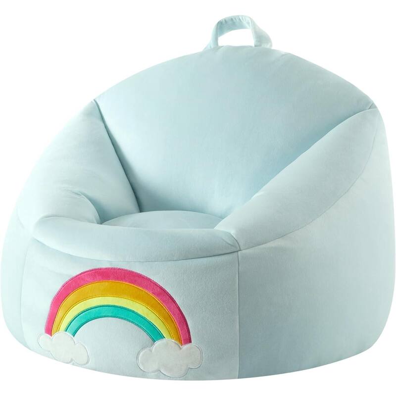 Heritage Kids Squishy Character Bean Bag Chair for Kids - Blue