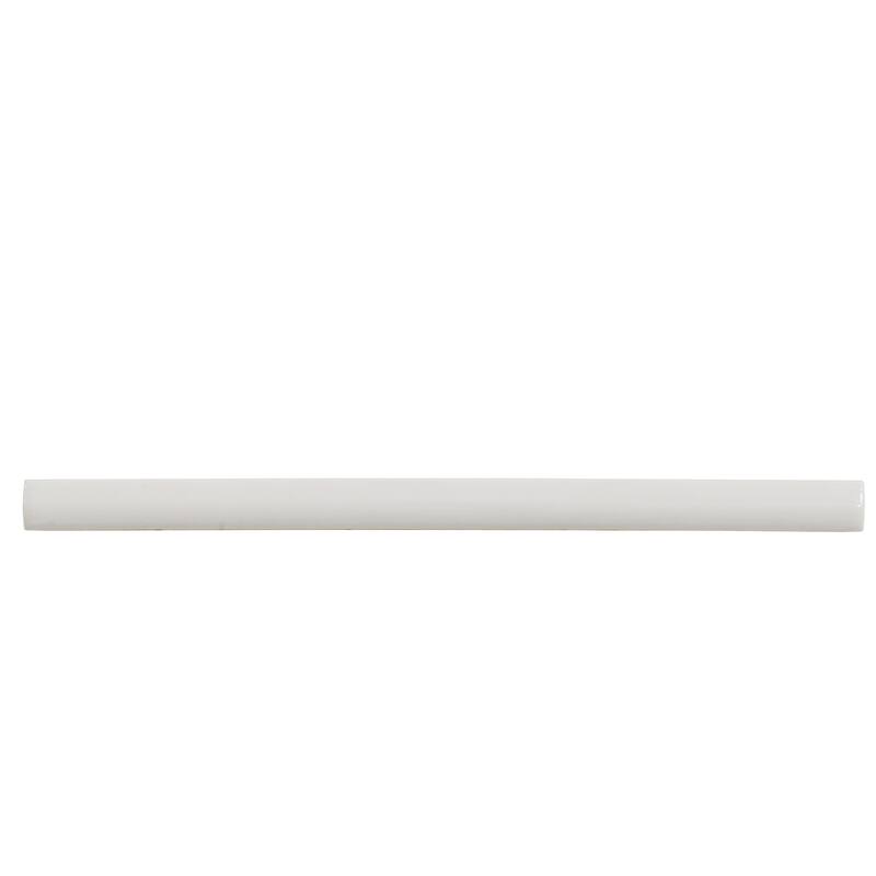 Apollo tile 0.5" x 8" Horizonte Glossy Soft Dove Gray Ceramic Tile (0.27 sq ft/case) - 10 Pack