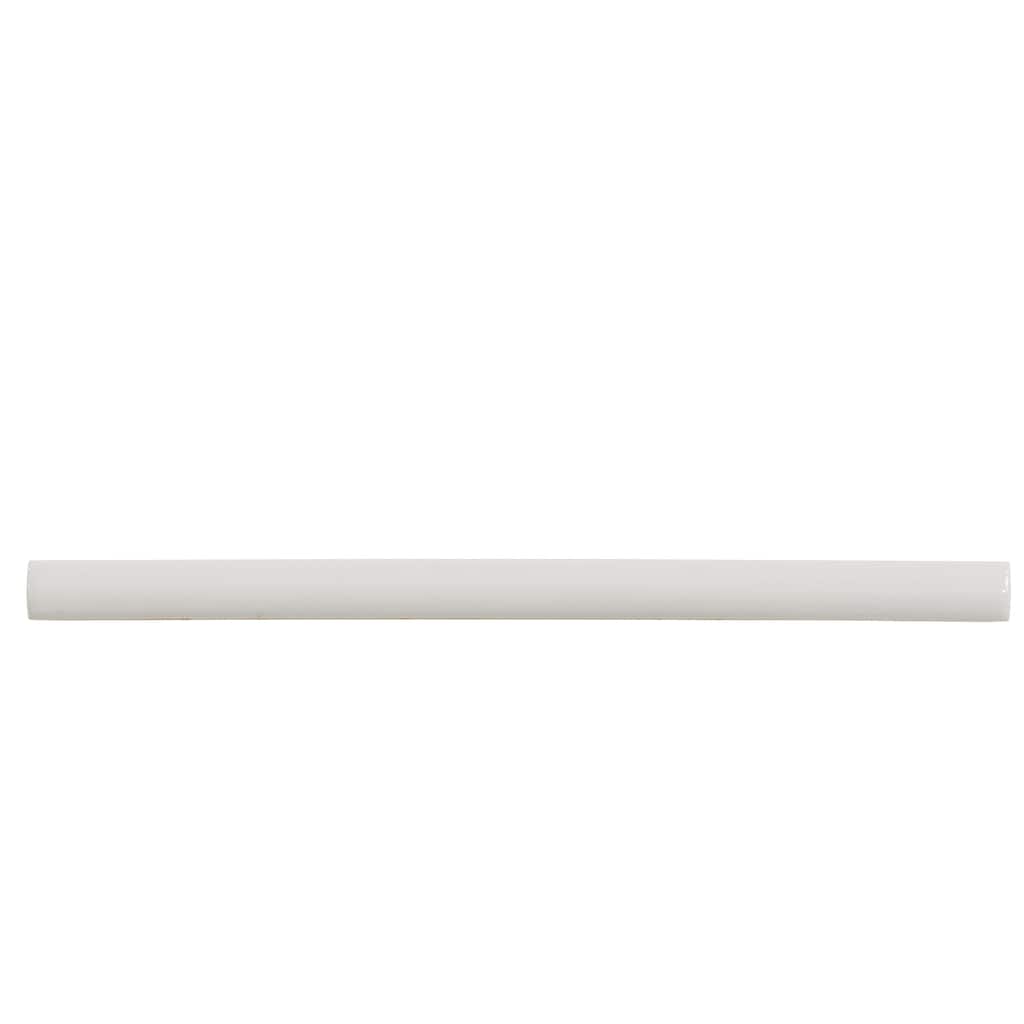 Apollo tile 0.5" x 8" Horizonte Glossy Soft Dove Gray Ceramic Tile (0.27 sq ft/case) - 10 Pack