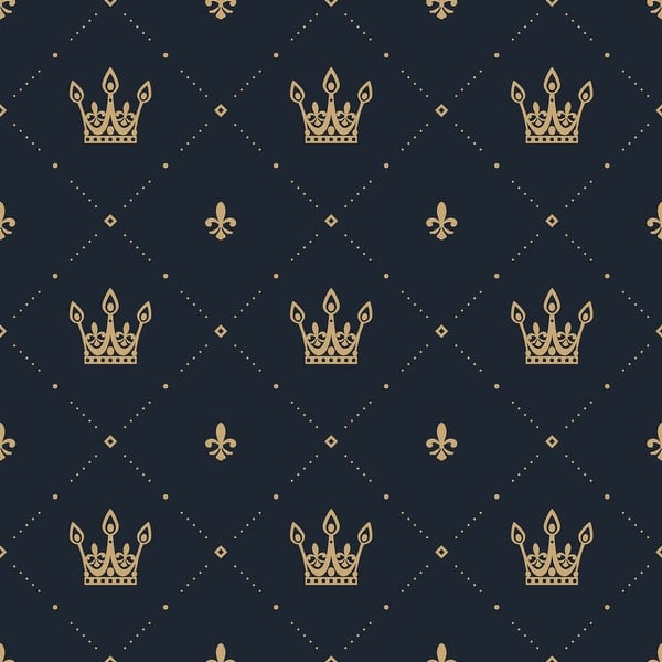 Baby Crown Nursery Removable Wallpaper - 10’ft H x 24’‘inch W - - 31718425