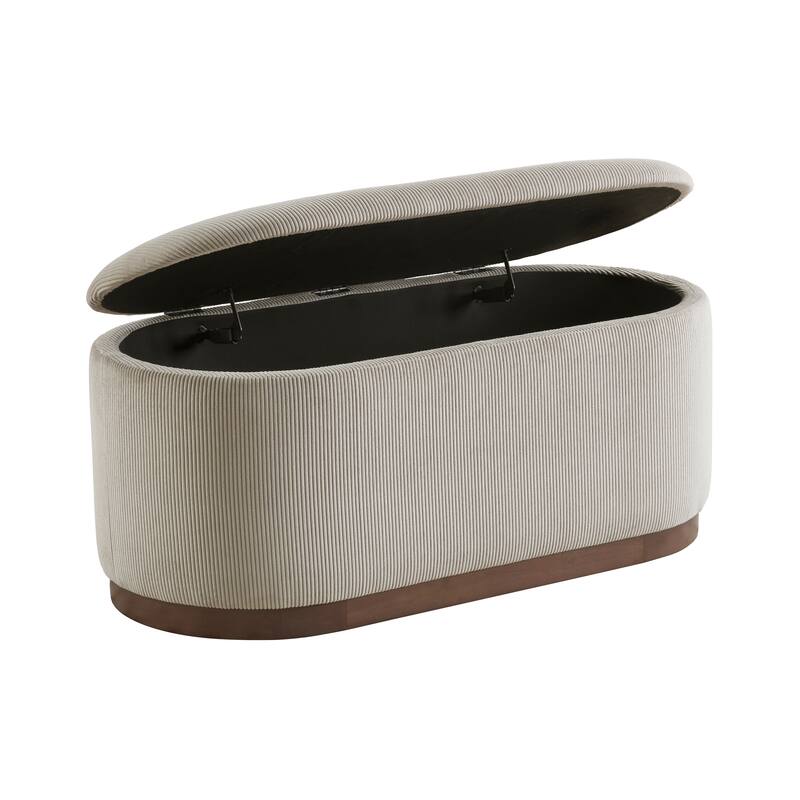 Lift Top Storage Bench Foam Cushioned Seat