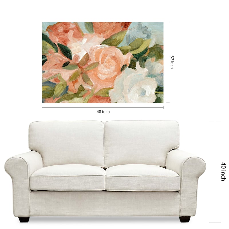 Empire Art Direct Floral Harmony I Bouquet Printed Tempered Glass Wall Art - Multi-Color