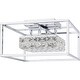 preview thumbnail 1 of 5, Dazzle Integrated LED Polished Chrome Semi-Flush Mount