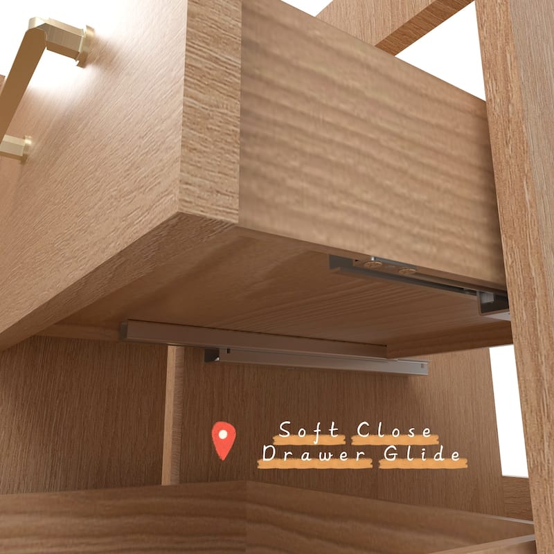 Prismella 60" 72" 84" Floating Vanity with Round Vessel Sink, Quartz Top