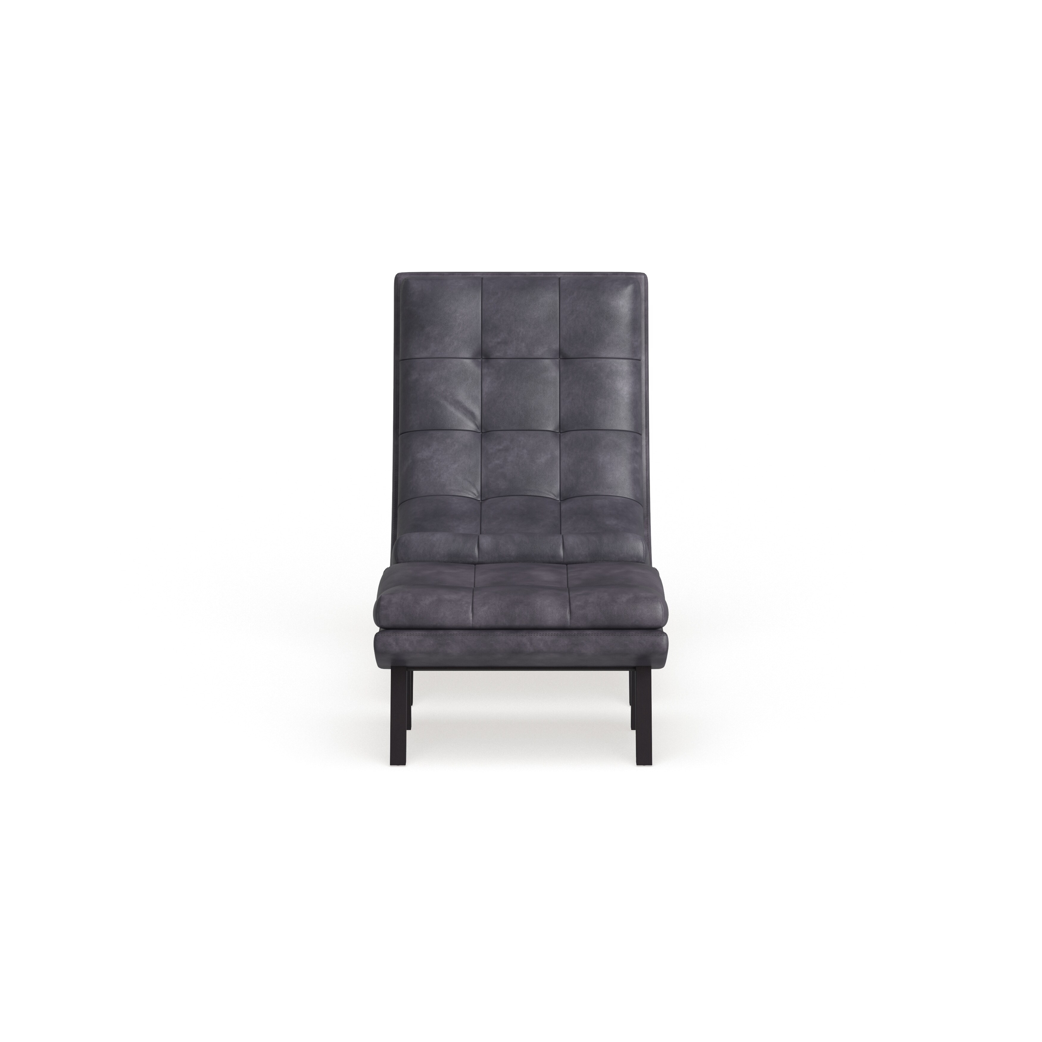 Strick & bolton berman black lounge chair and ottoman new arrivals