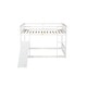 preview thumbnail 18 of 38, Floor Bunk Bed with Climbing Ramp,Ladder and Safety Guardrail,Twin Over Twin for Bedroom