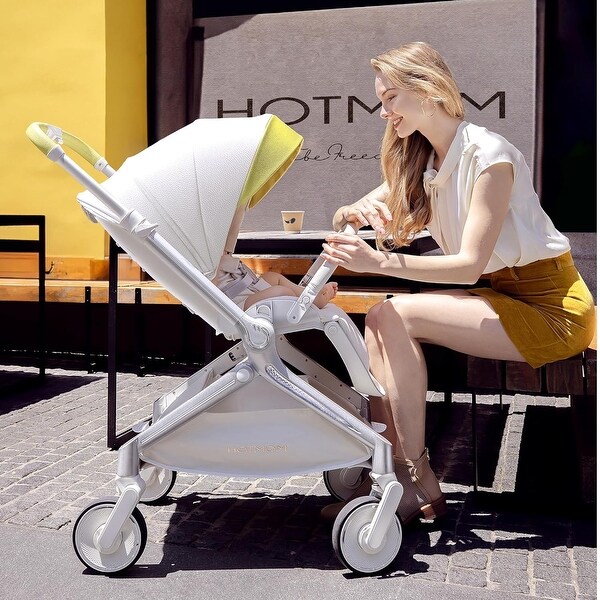 Hot Mom Deluxe Ultra-Light Baby Stroller with Intelligent