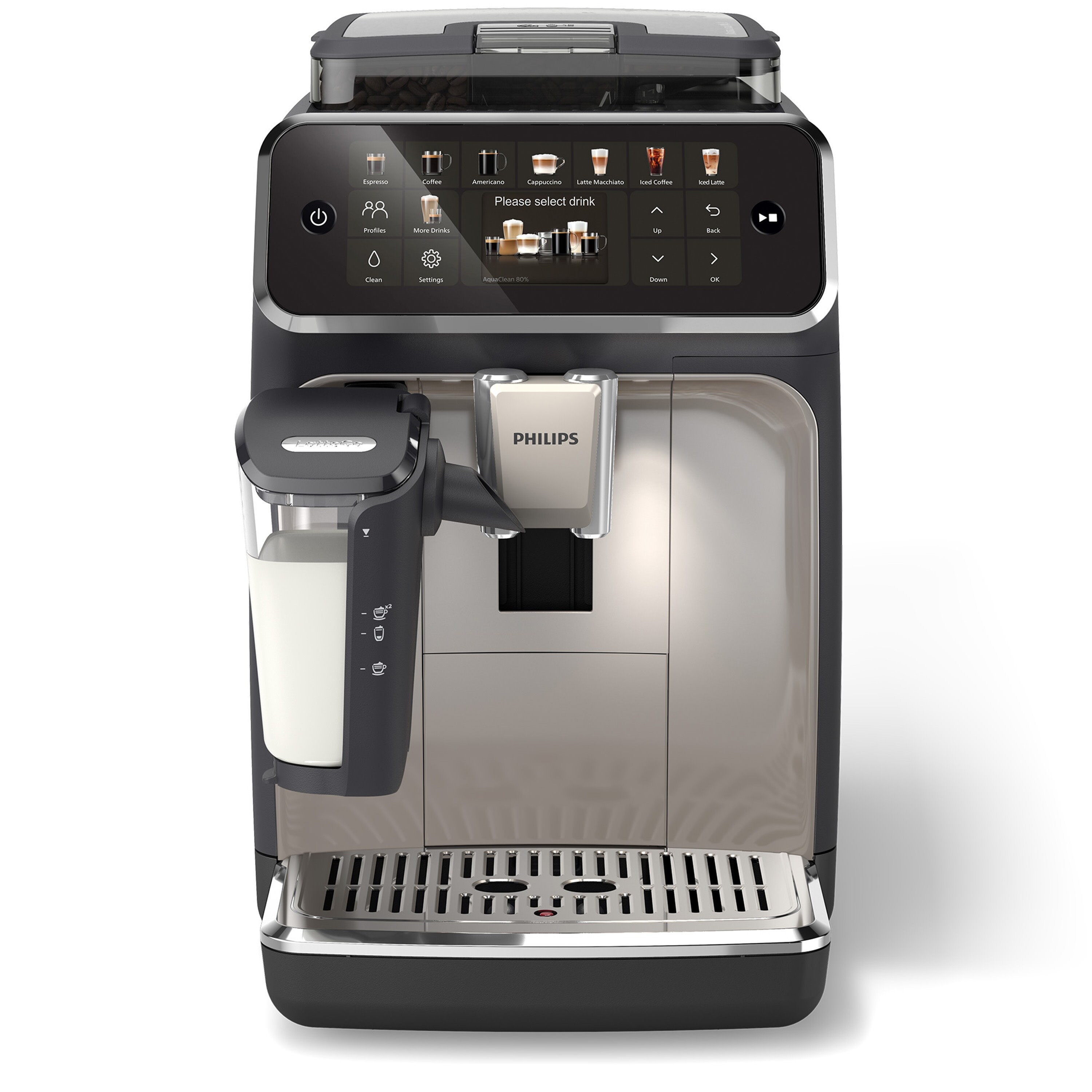Philips 5500 Fully Automatic Espresso Machine with LatteGo Milk