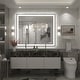 preview thumbnail 54 of 84, Extra Large Black Frame LED Bathroom Vanity Mirror with 3 Years Warranty and UL Certified