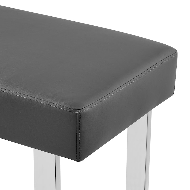 Strick & Bolton Natalia Faux Leather 48" Entryway Dining Bench