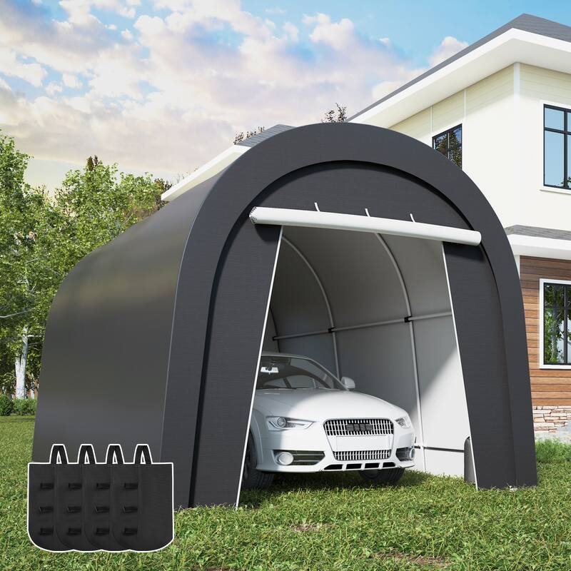 Domed Carport with 4 Cloth Bags