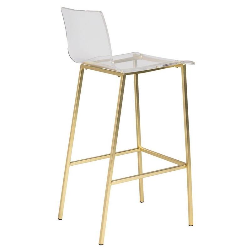 Sasha Clear Arylic Transparent seat Modern Stool Lucite Stool (set of 5)