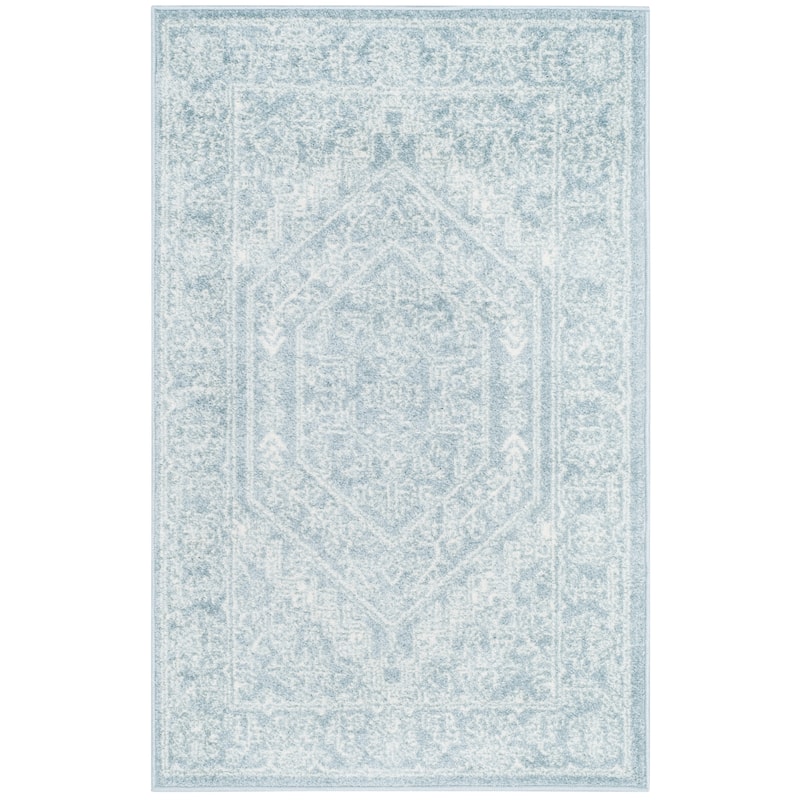 SAFAVIEH Adirondack Sian Rustic Oriental Medallion Rug - 2'6" x 4' - Slate/Ivory