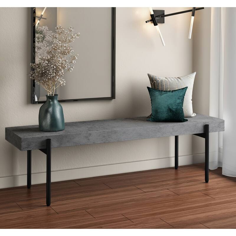 Modrest Timlin Modern Concrete & Metal Bench