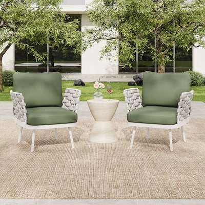 Christopher Knight Home - Langdon Patio Steel Club Chair（Set of 2）