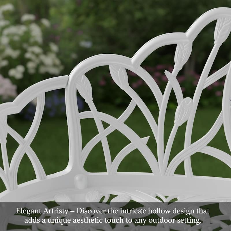 Sleek Aluminum Outdoor Loveseat for Modern Patios