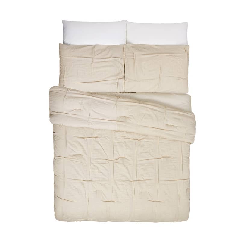 Riley Pleated 3-Piece Comforter Set