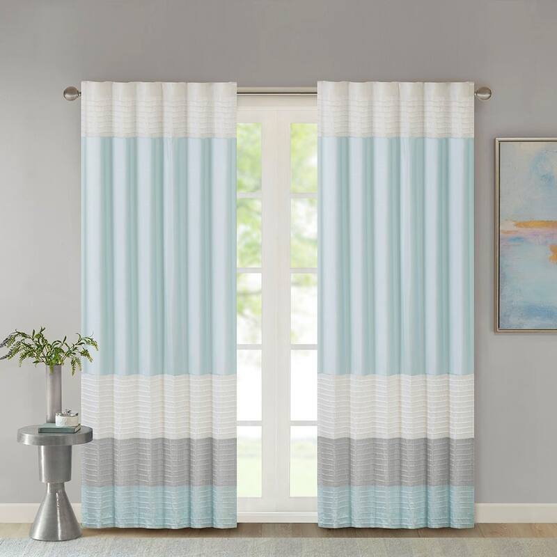 Polyoni Pintuck Curtain Panel