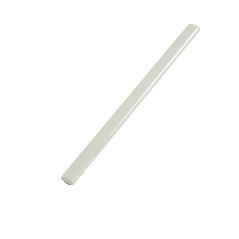 Apollo tile 0.5" x 8" Horizonte Glossy Soft Mint Green Ceramic Tile (0.27 sq ft/case) - 10 Pack