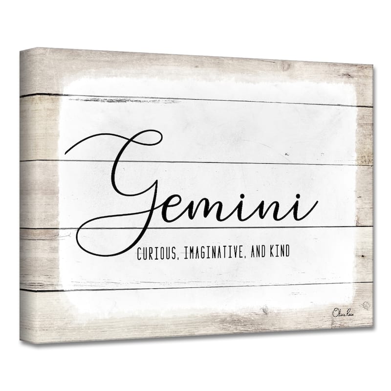 Olivia Rose 'Gemini' Canvas Textual Wall Art