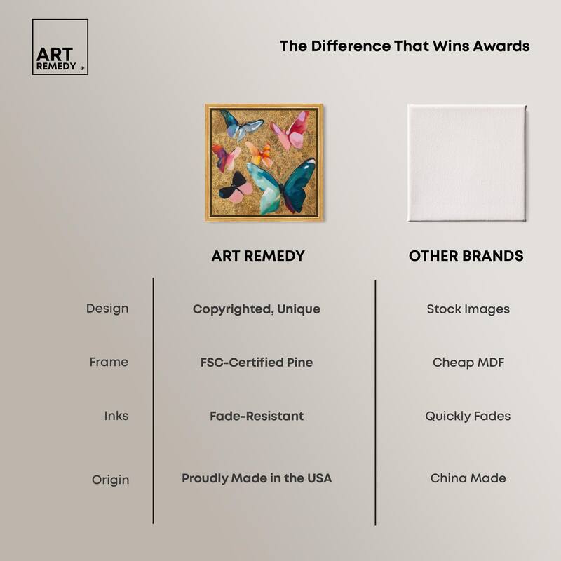 Spectrum of Wings Canvas by Art Remedy