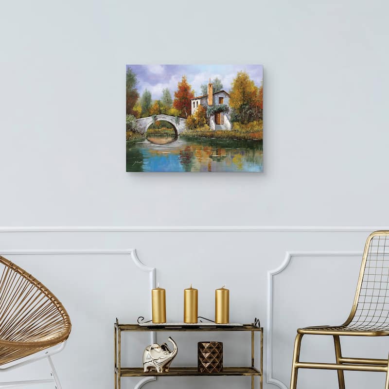 Paesaggio Pastellato by Guido Borelli Canvas Art Print