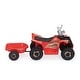 preview thumbnail 7 of 12, Red Kids Electric ATV Quad Toy Car wForward/Reverse Switch, Anti-Slip Wheels, Music, Bluetooth, Power Display for Boys Girls
