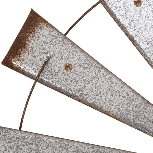 Shop Glitzhome Galvanized Farmhouse Rustic Chic Wind Spinner Wall