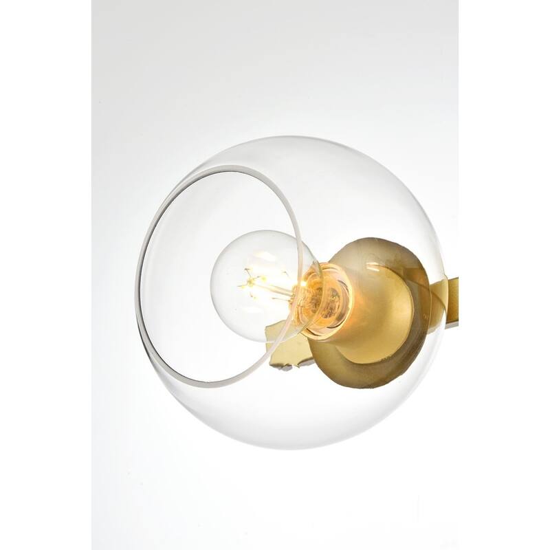 Roger 1 Light Black and Clear Bath Sconce